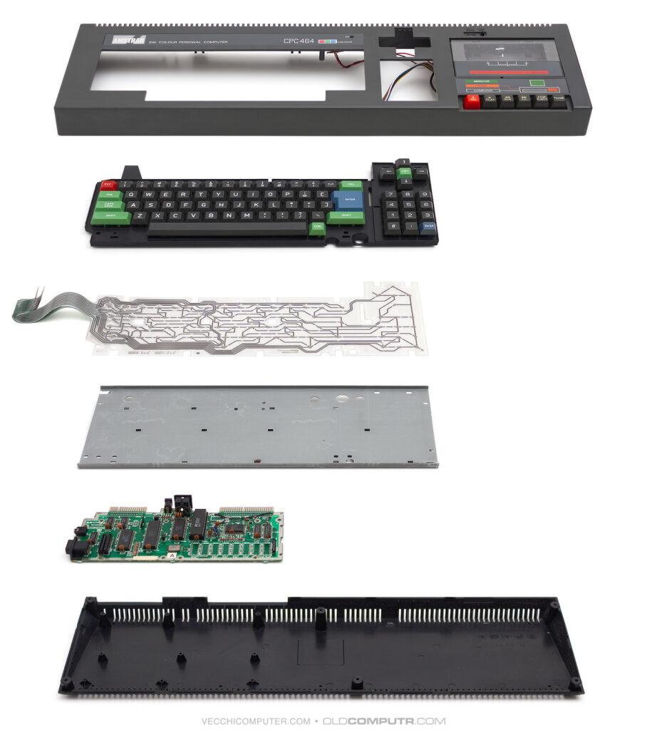 Amstrad CPC 464 - exploded view